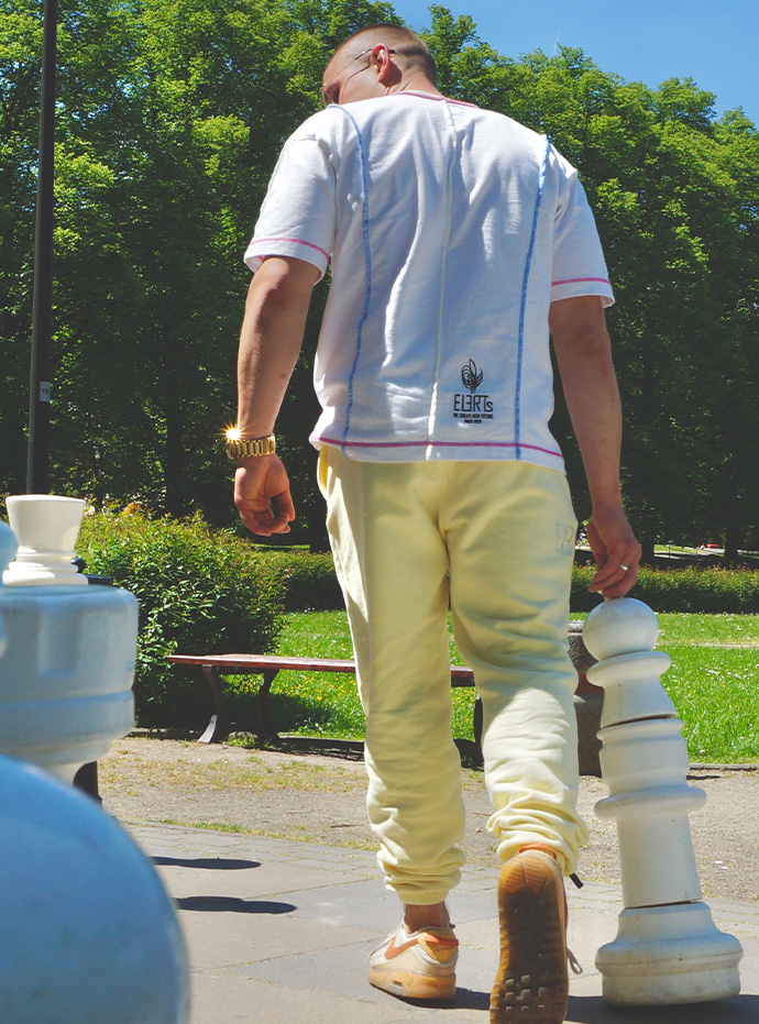 T-SHIRT MEN/UNI ECRU SPRING BREAK