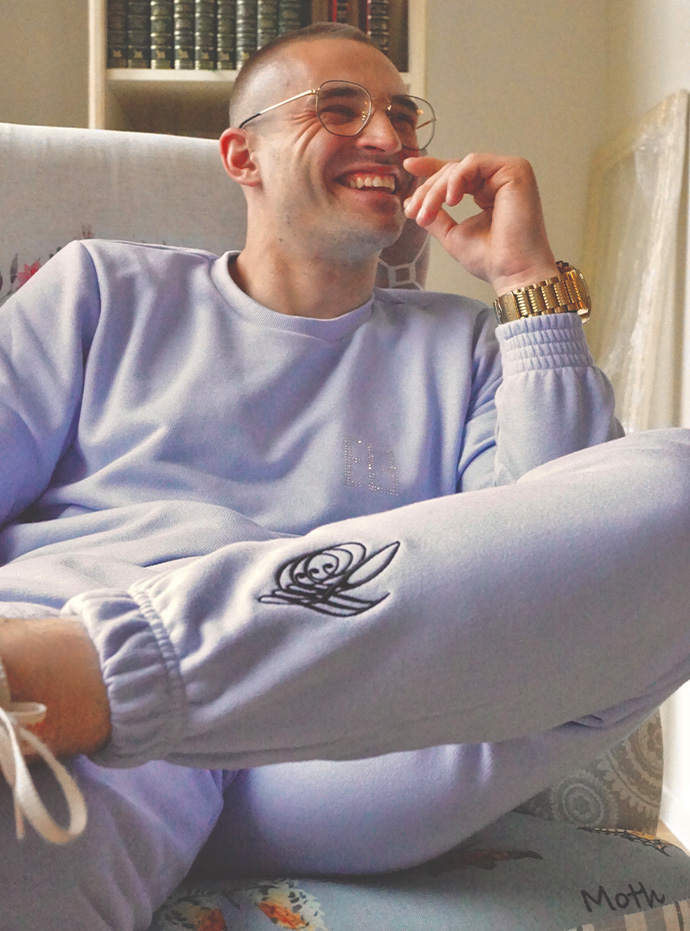 BLUZA MEN/UNI BBY BLUE SPRING BREAK