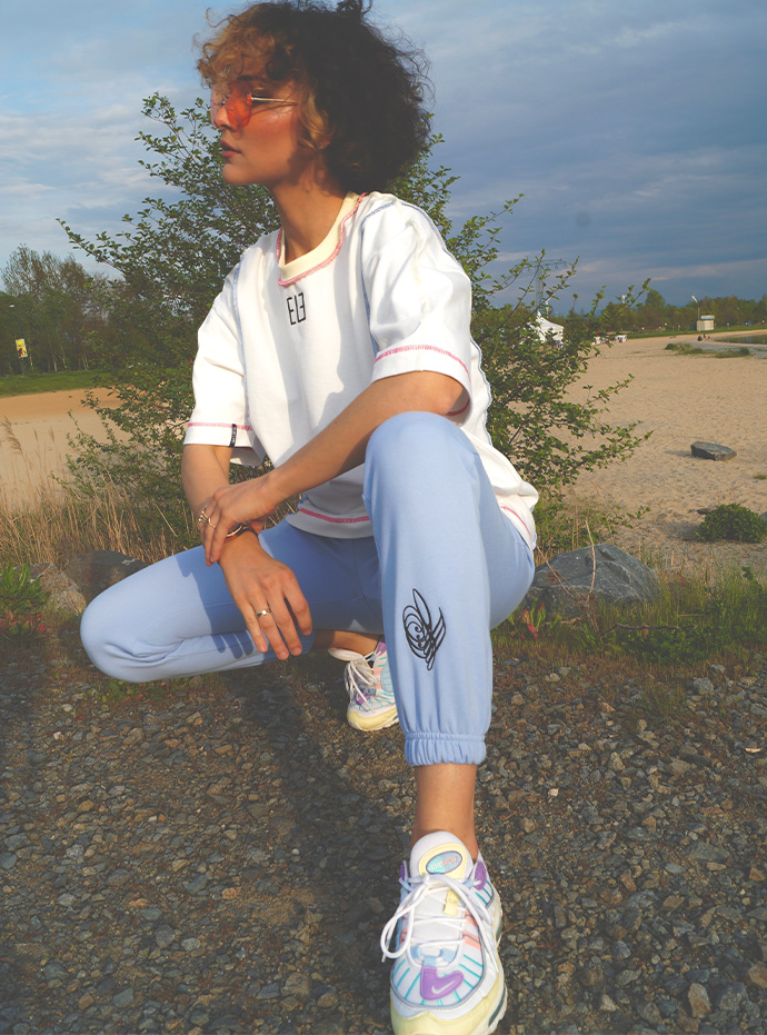 SPODNIE DRESOWE WMNS BBY BLUE SPRING BREAK